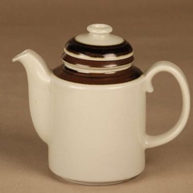 Arabia Karelia kahvikaadin, 1 l, suunnittelija Anja Jaatinen-Winquist, 1 l, raitakoriste