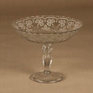 Nuutajärvi Apila serving bowl with feet designer unknown