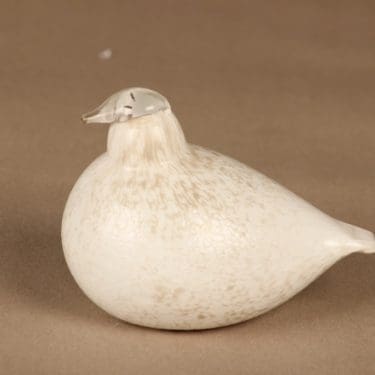 Nuutajärvi lintu , Riekko, suunnittelija Oiva Toikka, Riekko, signeerattu