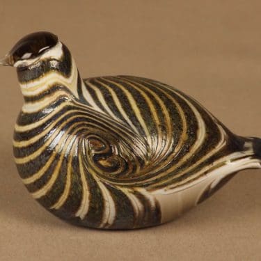 Nuutajärvi lintu , Alli, suunnittelija Oiva Toikka, Alli, signeerattu