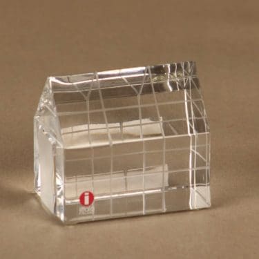 Nuutajärvi Iittalan kylä taidelasi, signeerattu, suunnittelija Jorma Vennola, signeerattu, numeroitu