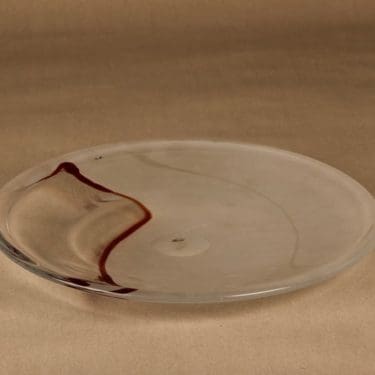 Nuutajärvi taidelasi, signeerattu, suunnittelija Taru Syrjänen, signeerattu