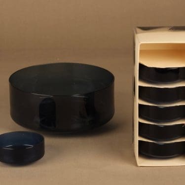 Iittala I-line serving bowl+dessert bowls, 1+6 pcs designer Timo Sarpaneva