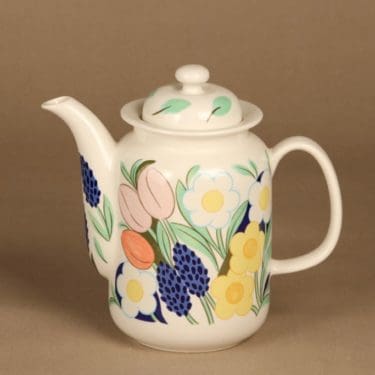 Arabia Poetica teekaadin, monivärinen, suunnittelija Dorrit von Fieandt, serikuva, kukka