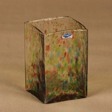 Nuutajärvi Tahiti maljakko, monivärinen, suunnittelija Oiva Toikka,