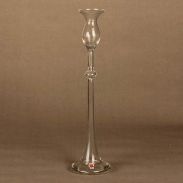 Kumela 351 kynttilänjalka, kirkas, suunnittelija Sirkku Kumela-Lehtonen,