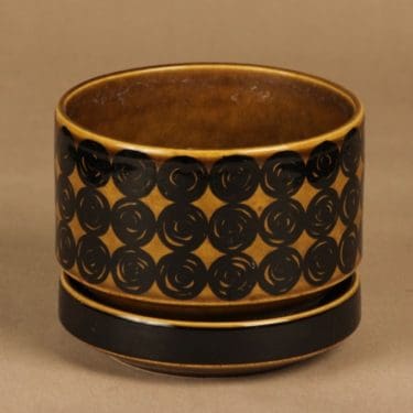 Arabia Kerä kukkaruukku, käsinmaalattu, suunnittelija Richard Lindh, käsinmaalattu