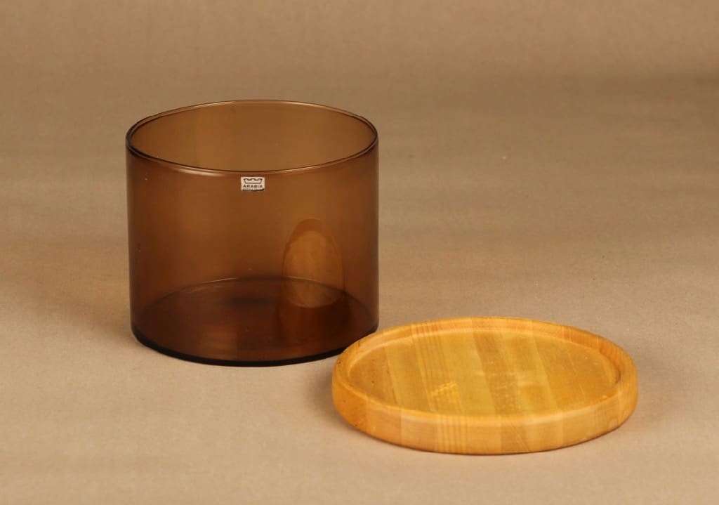 Nuutajärvi Purtilo purkki, puukannella, suunnittelija Kaj Franck, puukannella kuva 2