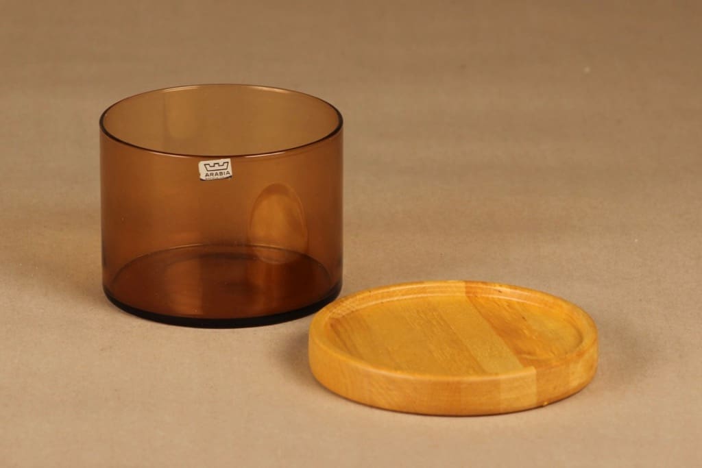 Nuutajärvi Purtilo jar with wooden lid designer Kaj Franck 2