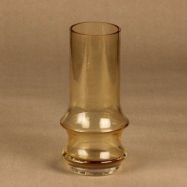 Riihimäen lasi Reimari maljakko, hunaja, suunnittelija Tamara Aladin,