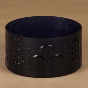 Nuutajärvi Flora tarjoilukulho, tumma lila, suunnittelija Oiva Toikka,