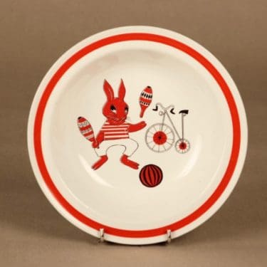 Arabia Sirkus children's soup plate designer Raija Uosikkinen