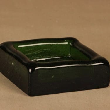 Nuutajärvi Iglu tuhka-astia/kynttilänalunen, vihreä, suunnittelija Oiva Toikka,