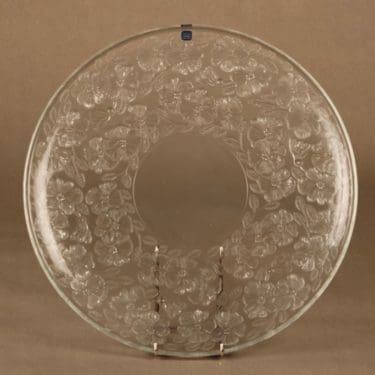 Iittala Rosita tarjoilulautanen, kirkas, suunnittelija Kerttu Nurminen,