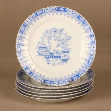 Arabia China lautanen, 17.5 cm, 6 kpl, suunnittelija Greta-Lisa Jäderholm-Snellman, 17.5 cm
