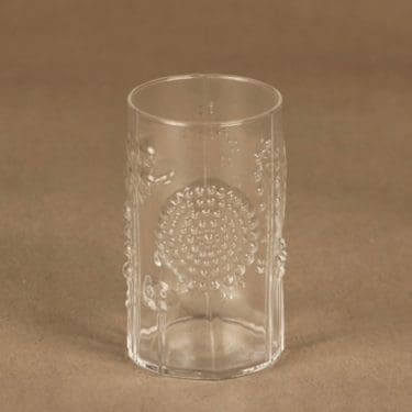 Nuutajärvi Flora lasi, 20 cl, suunnittelija Oiva Toikka, 20 cl, kukka