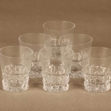 Iittala Kimara snapsilasi, 4 cl, 6 kpl, suunnittelija Tapio Wirkkala, 4 cl