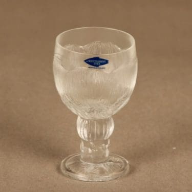 Nuutajärvi Pioni snapsilasi, 6 cl, suunnittelija Oiva Toikka, 6 cl