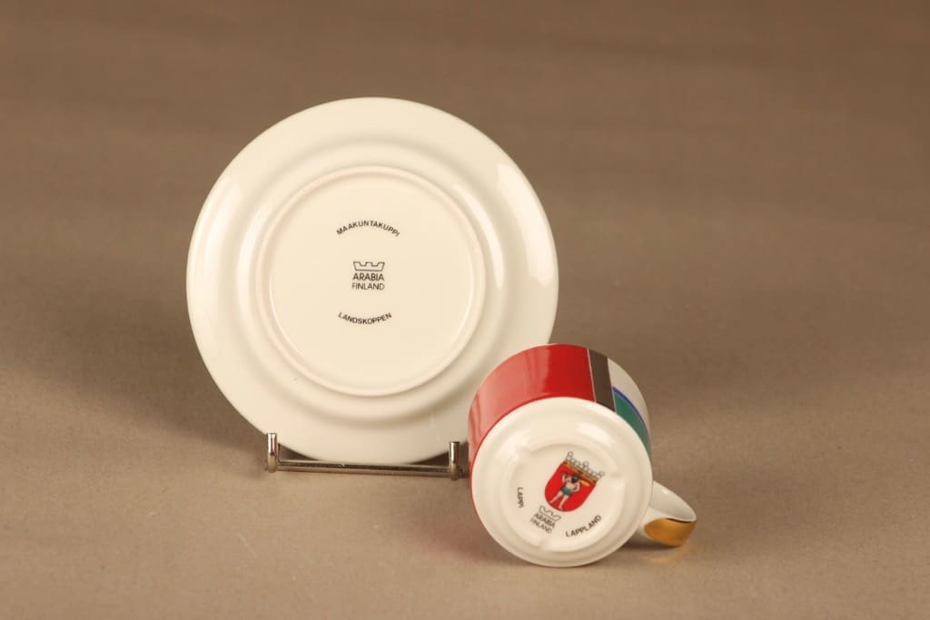 Arabia Vaakuna mokkakuppi, Lappi, suunnittelija , Lappi kuva 3