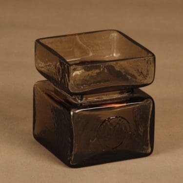 Riihimäen lasi Pala maljakko, ruskea, suunnittelija Helena Tynell,