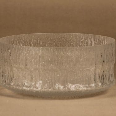 Iittala Paadar tarjoilukulho, kirkas, suunnittelija Tapio Wirkkala,