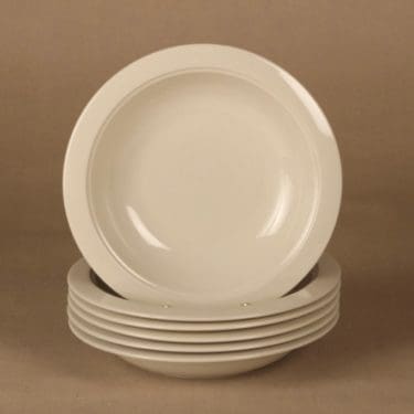 Arabia Saaristo lautanen, syvä, 6 kpl, suunnittelija Inkeri Leivo, syvä