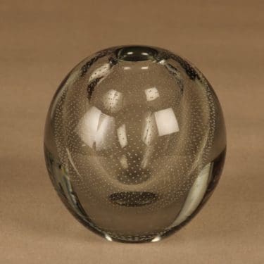 Nuutajärvi Huntu taidelasi, signeerattu, suunnittelija Gunnel Nyman, signeerattu