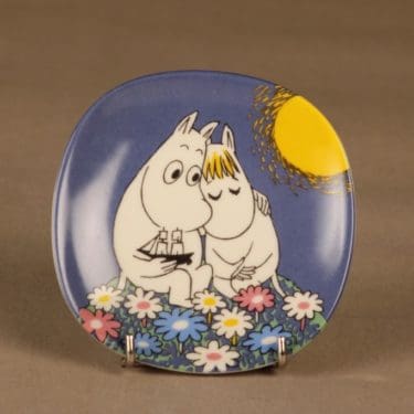 Arabia Muumi seinälautanen, Kuutamolla, suunnittelija Tove Slotte-Elevant, Kuutamolla