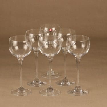 Nuutajärvi Aurora punaviinilasi, 22 cl, 6 kpl, suunnittelija Heikki Orvola, 22 cl