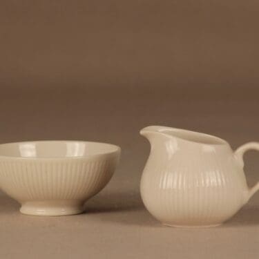 Arabia Sointu sokerikko ja kermakko, beige suunnittelija Kaj Franck