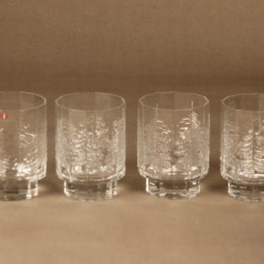 Iittala Kuusi viskilasi, 32 cl, 4 kpl, suunnittelija Heikki Orvola, 32 cl