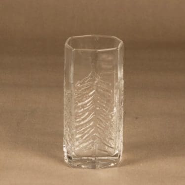 Iittala Kuusi maljakko, kirkas, suunnittelija Heikki Orvola,