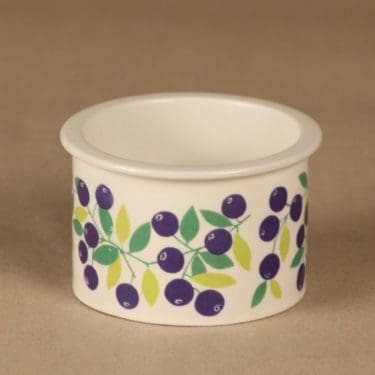 Arabia Pomona blueberry jar designer Raija Uosikkinen