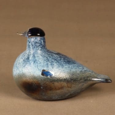 Nuutajärvi yrityslintu, suunnittelija Oiva Toikka, signeerattu