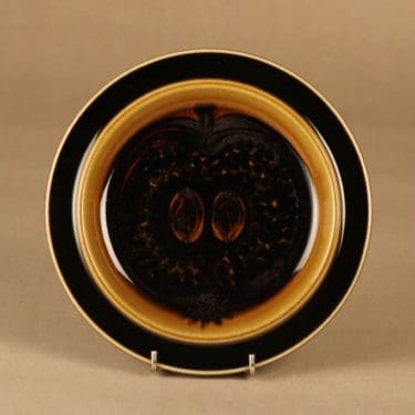 Arabia Fructus lautanen, käsinmaalattu, suunnittelija Gunvor Olin-Grönqvist, käsinmaalattu