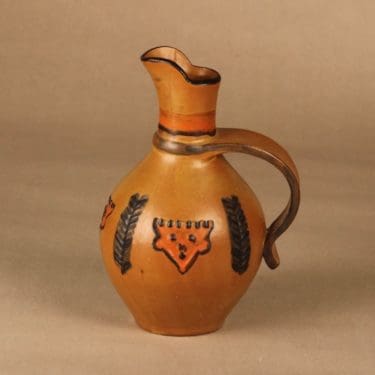 Kupittaan savi maljakko, ruskea, suunnittelija ,