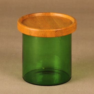 Nuutajärvi Purtilo jar with wooden lid designer Kaj Franck