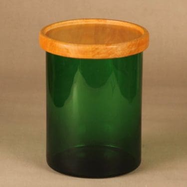 Nuutajärvi Purtilo jar with wooden lid designer Kaj Franck