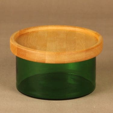 Nuutajärvi Purtilo jar with wooden lid designer Kaj Franck