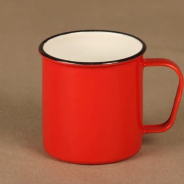 Finel 4007 muki, punainen, suunnittelija tuntematon,