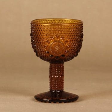 Riihimäen lasi Grapponia viinilasi, jalallinen, suunnittelija Nanny Still, jalallinen