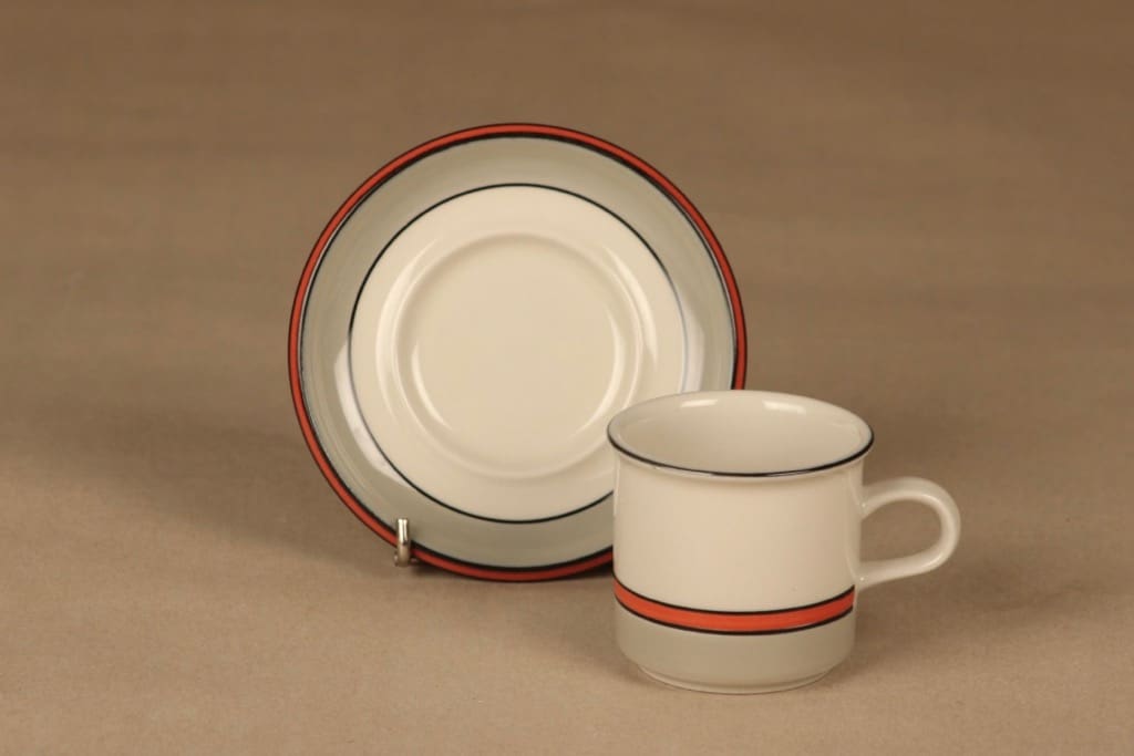 Arabia Aslak coffee cup and plates(2) designer Inkeri Leivo 3