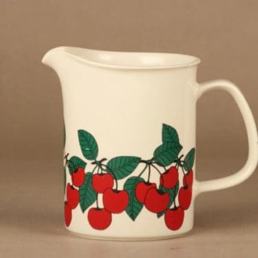 Arabia Kirsikka kaadin, 1 l, suunnittelija Inkeri Seppälä, 1 l, serikuva, retro