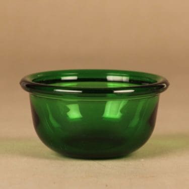 Nuutajärvi Luna dessert bowl, green designer Kaj Franck