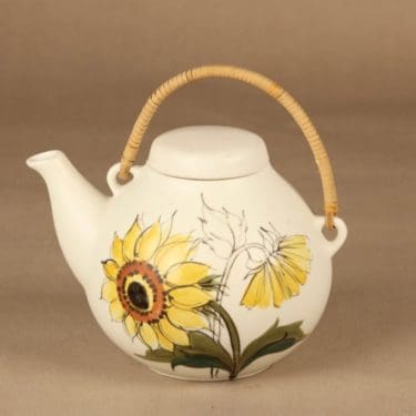 Arabia Kukka teekannu, 1.6 l, suunnittelija Hilkka-Liisa Ahola, 1.6 l