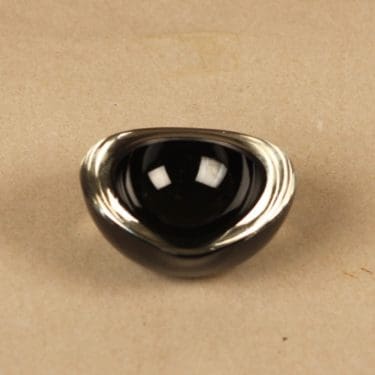 Nuutajärvi Kastanja taidelasi, signeerattu, suunnittelija Kaj Franck, signeerattu