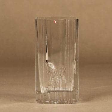 Iittala Sointu maljakko, kirkas, suunnittelija Tapio Wirkkala,