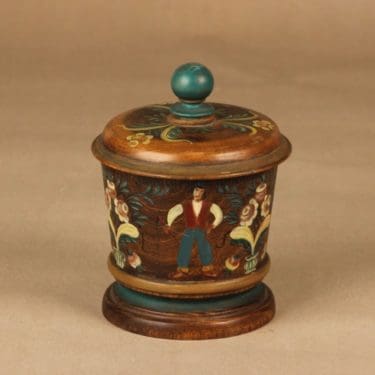 Kalevala Koru purkki, käsinmaalattu, suunnittelija , käsinmaalattu