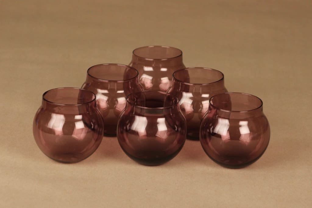 Iittala Aroma aromilasi, lila, 6 kpl, suunnittelija Timo Sarpaneva,
