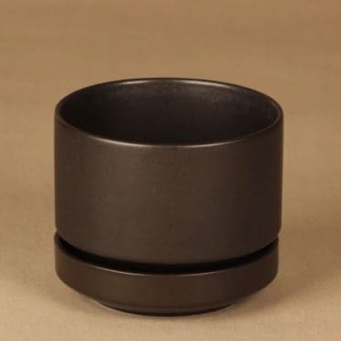 Arabia SN 1 kukkaruukku, ruskea, suunnittelija Richard Lindh, kuva